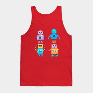 Happy Robot Tank Top